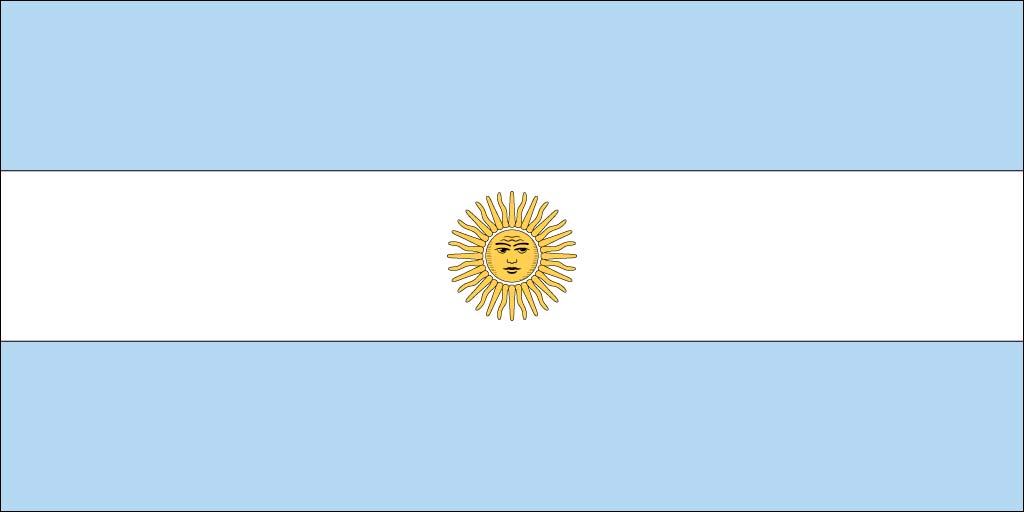 Argentina flag background