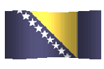 animated clipart Bosnian flag