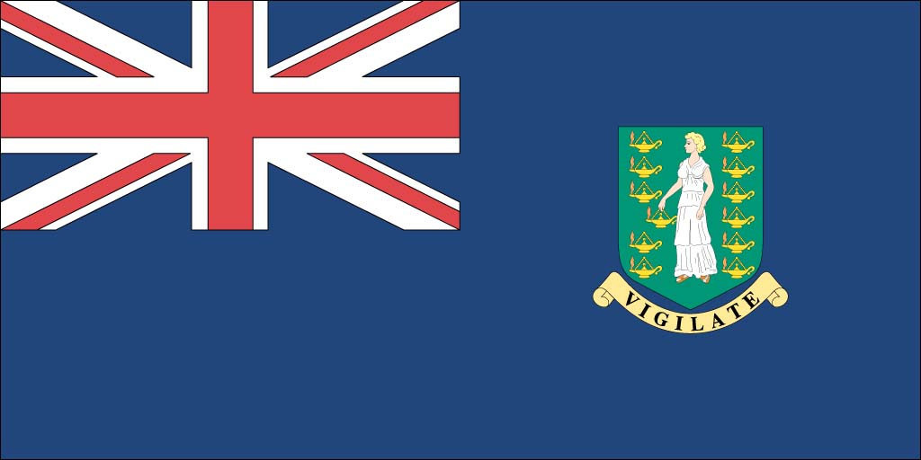 British Virgin Islands flag background