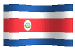 animated clipart Costa Rican flag
