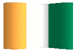 animated clipart Cote d'Ivoirian flag