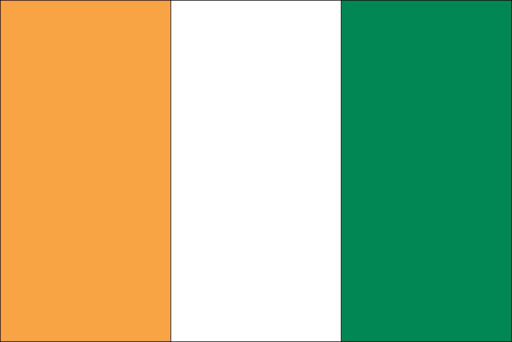 Ivory Coast flag background