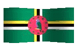 Dominica flag waving graphic