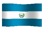 animated clipart El Salvadorian flag