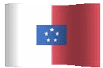 Franceville flag waving graphic