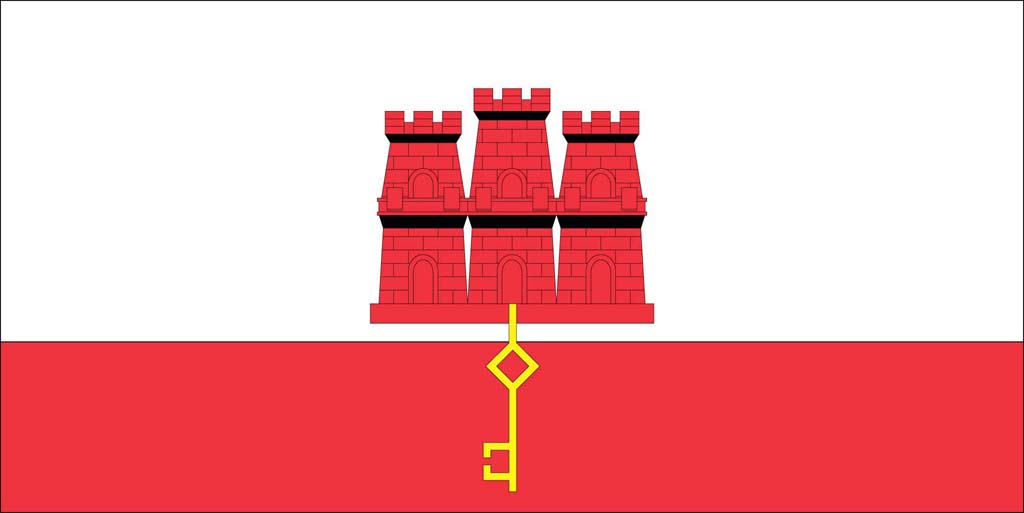 Gibraltar flag wallpaper