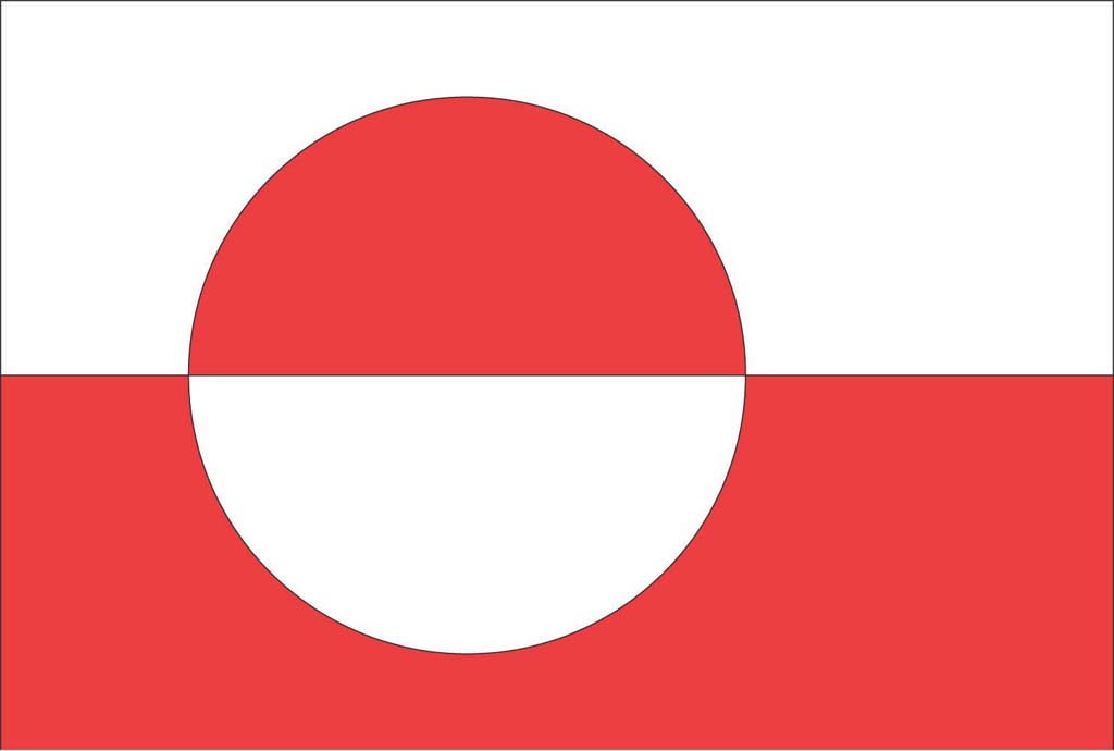 Greenland flag wallpaper