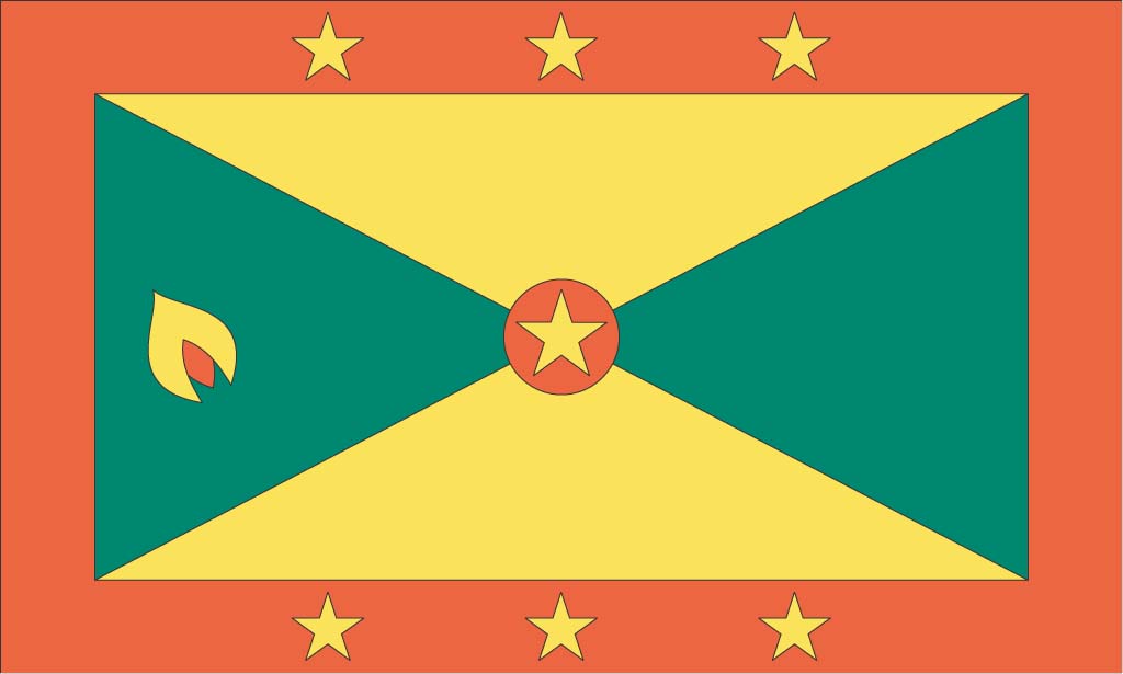 Grenada flag wallpaper