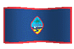 animated clipart Guamanian flag