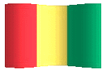 animated clipart Guinean flag