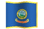 animated clipart Idaho flag