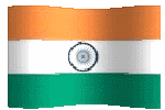 animated clipart Indian flag