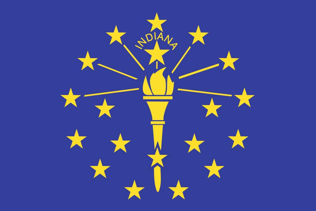 Indiana flag wallpaper