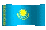 animated clipart Kazakhstani flag