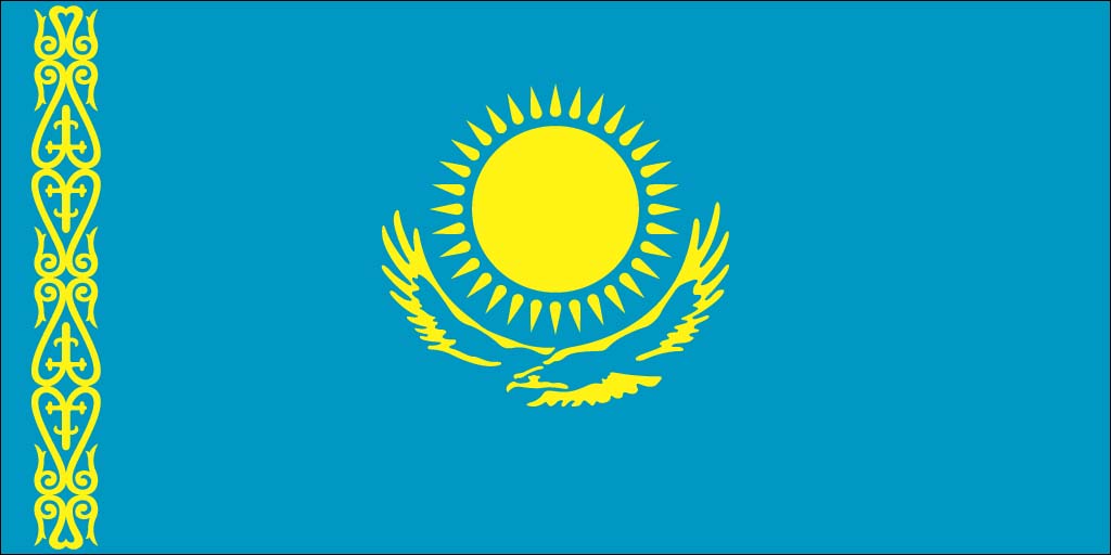 Kazakhstan flag wallpaper