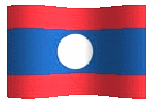 animated clip art Laotian flag
