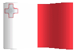 Malta flag waving clipart