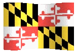 animated clip art Maryland flag