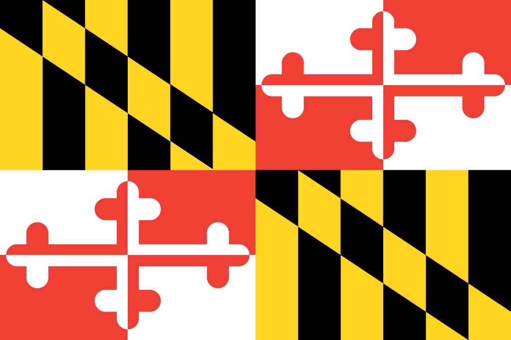Maryland flag desktop background 