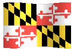 Maryland flag waving clipart