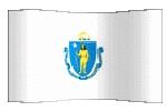 animated clip art Massachusetts flag