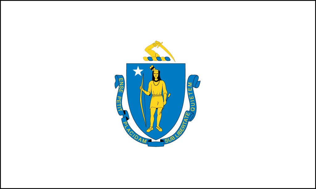 Massachusetts flag desktop background