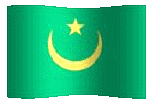 animated clip art Mauritanian flag