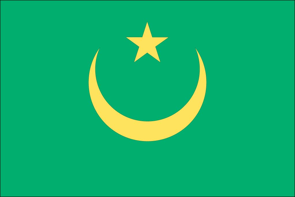 Mauritania flag desktop background