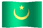 Mauritania flag waving clipart