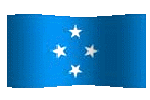Micronesia flag waving clipart