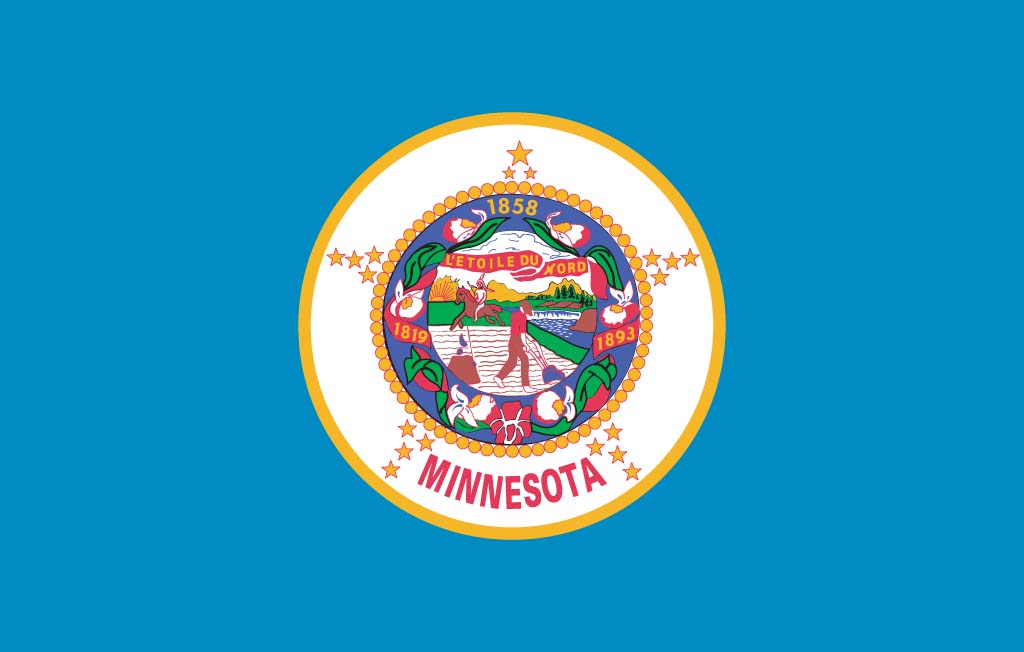 Minnesota flag desktop background