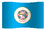Minnesota flag waving clipart