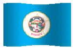 animated clip art Minnesota flag