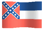 Mississippi flag waving clipart