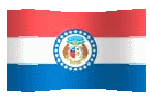 animated clip art Missouri flag