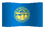 Nebraska flag waving clipart