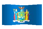 New York flag waving clipart