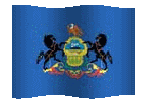 animated clip art Pennsylvanian flag