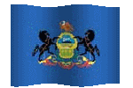 Pennsylvania flag waving picture
