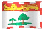 Prince Edward Island flag waving picture