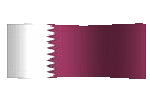 animated clip art Qatari flag