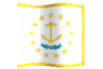 animated clip art Rhode Island flag
