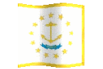 Rhode Island flag waving picture