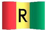animated clip art Rwandan flag