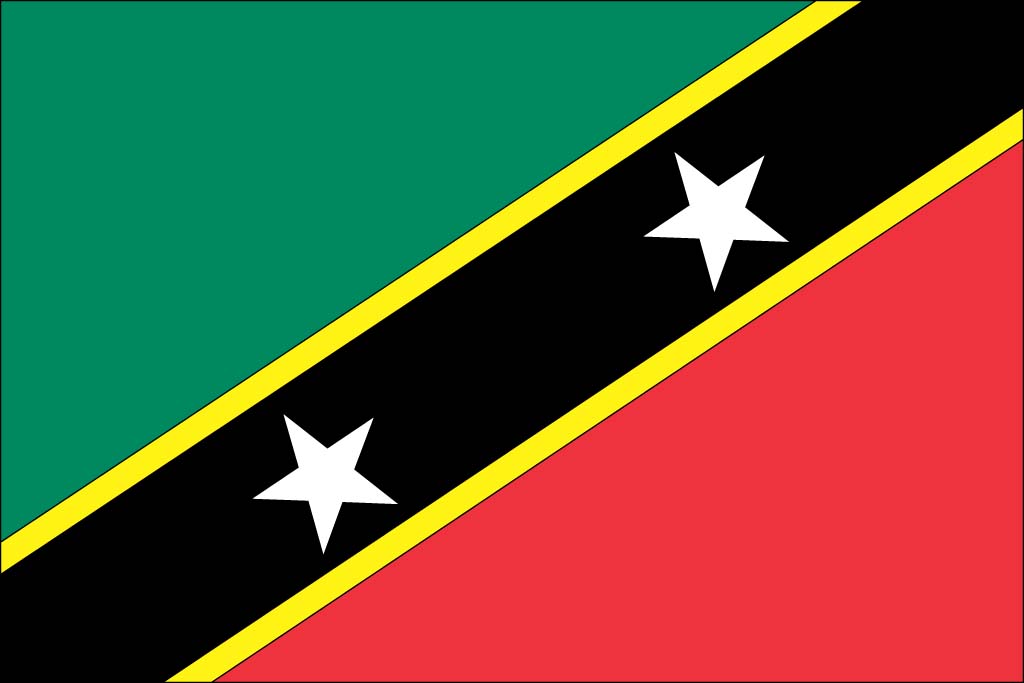 Saint Christopher and Nevis flag screensaver