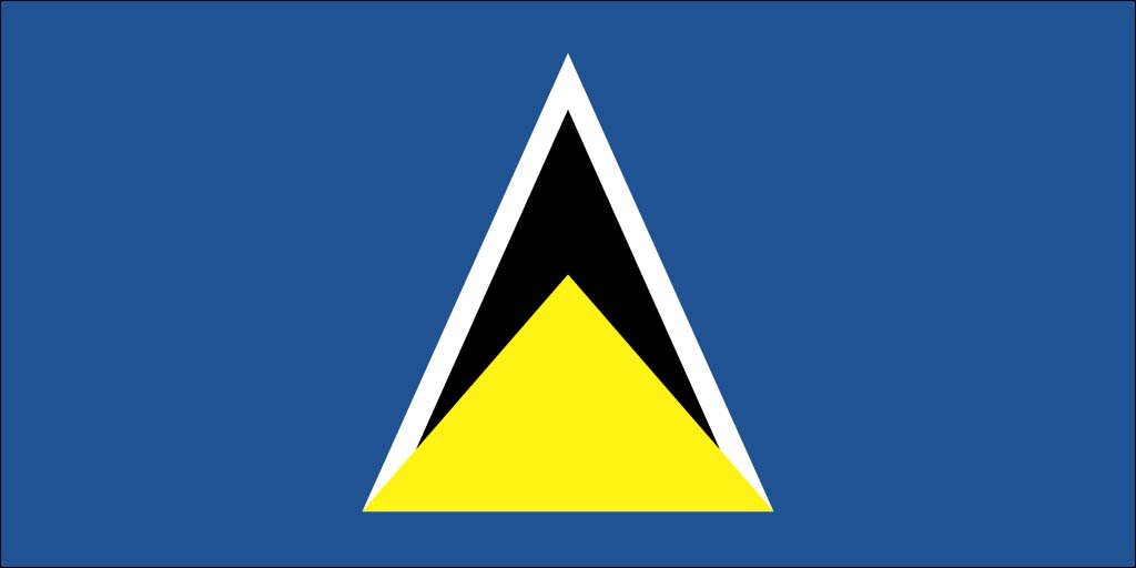 Saint Lucia flag screensaver