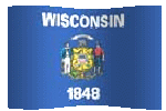 Wisconsin flag waving picture