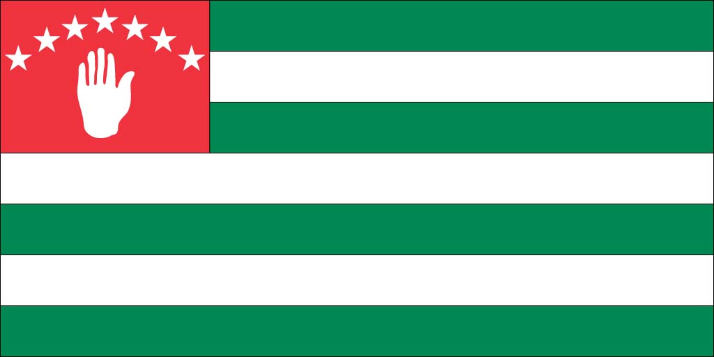 abkhazia flag background