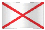 animated clipart Alabama flag