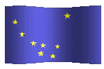 animated clipart Alaskan flag